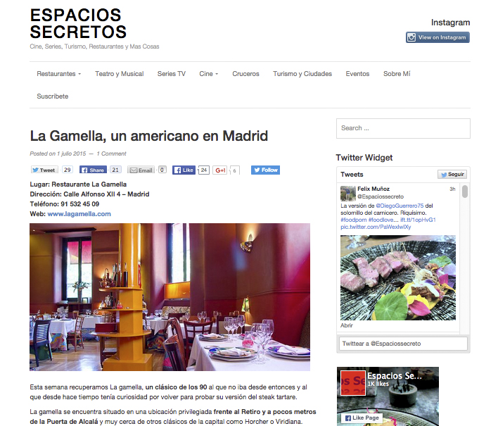 Espacios Secretos en La Gamella
